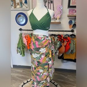 VS PINK bikini top and sarong